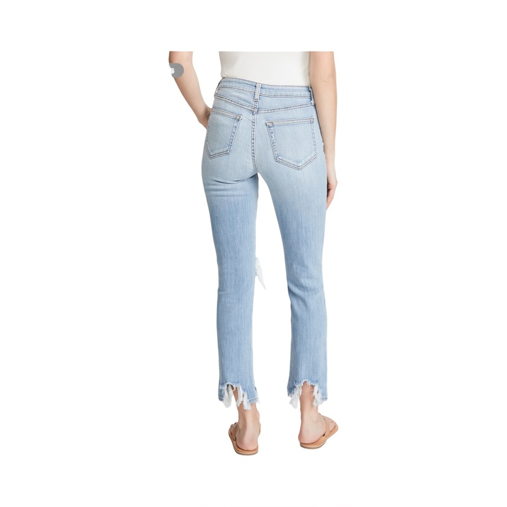 L'agence Women's Mid Rise Skinny Jean Size 25 Distressed Raw Hem